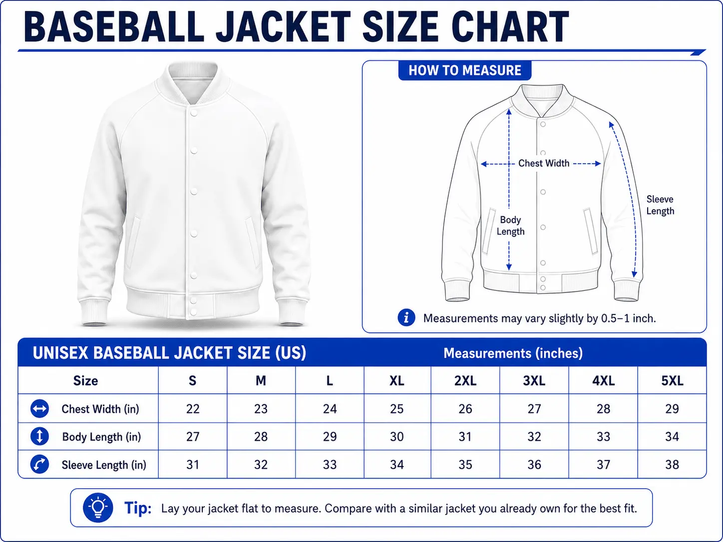 Jaguar | Black Gray Raglan Baseball Jacket size chart