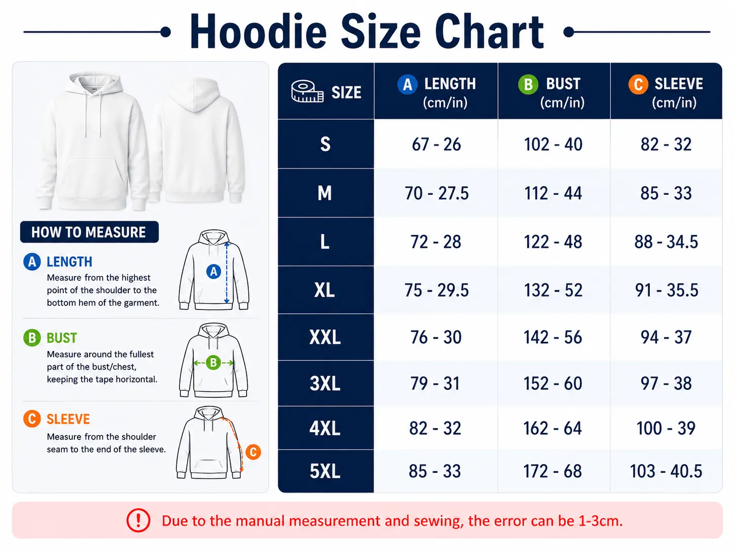 Toyota | Black Silver Honeycomb Armor Hoodie size chart