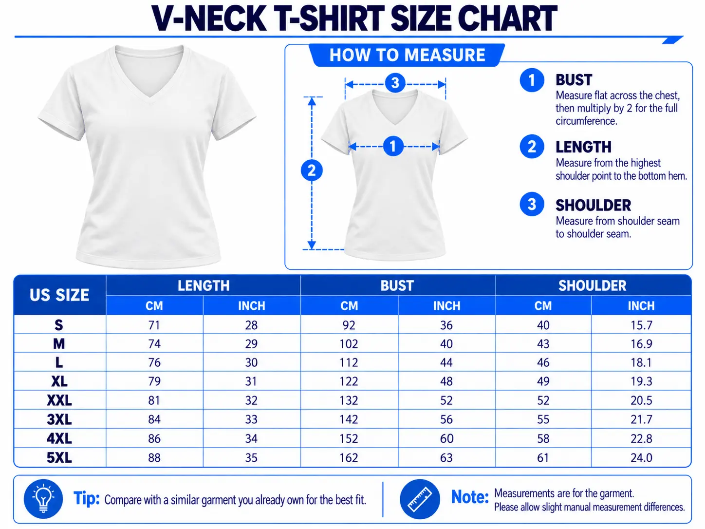 Genesis | Black Silver Striped Jersey V-Neck size chart