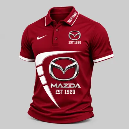 Mazda | Black White Graphic Polo