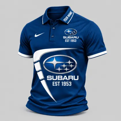 Subaru | Black White Graphic Polo