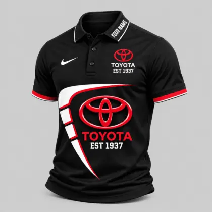 Toyota | Black White Graphic Polo