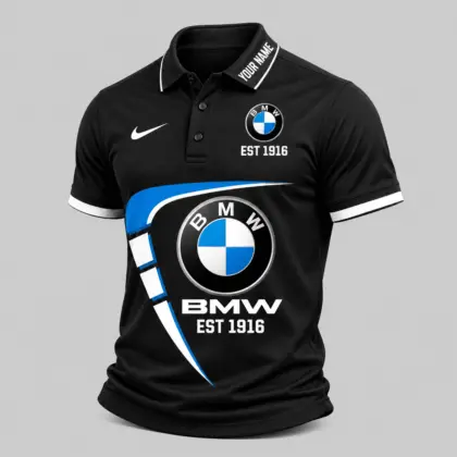 BMW | Black White Graphic Polo