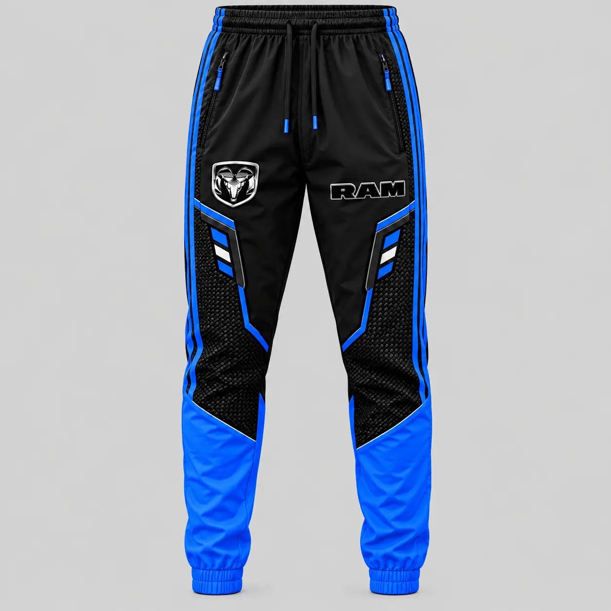 Ram | Blue Black Paneled Tracksuit Set - Jogger
