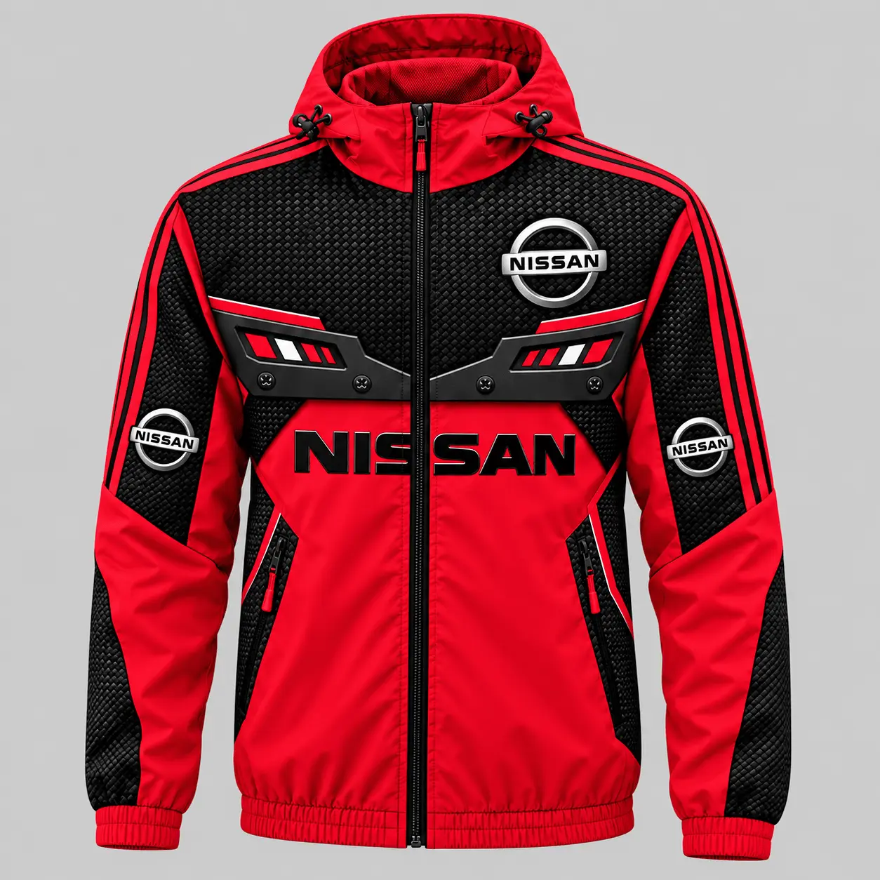 Nissan | Blue Black Paneled Tracksuit Set - Jacket