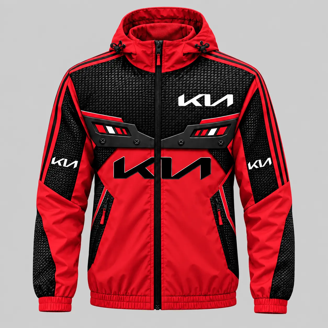 Kia | Blue Black Paneled Tracksuit Set - Jacket