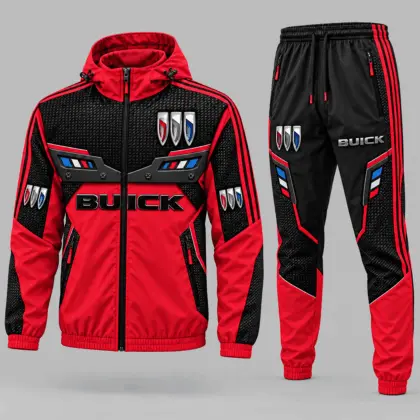 Buick | Blue Black Paneled Tracksuit Set