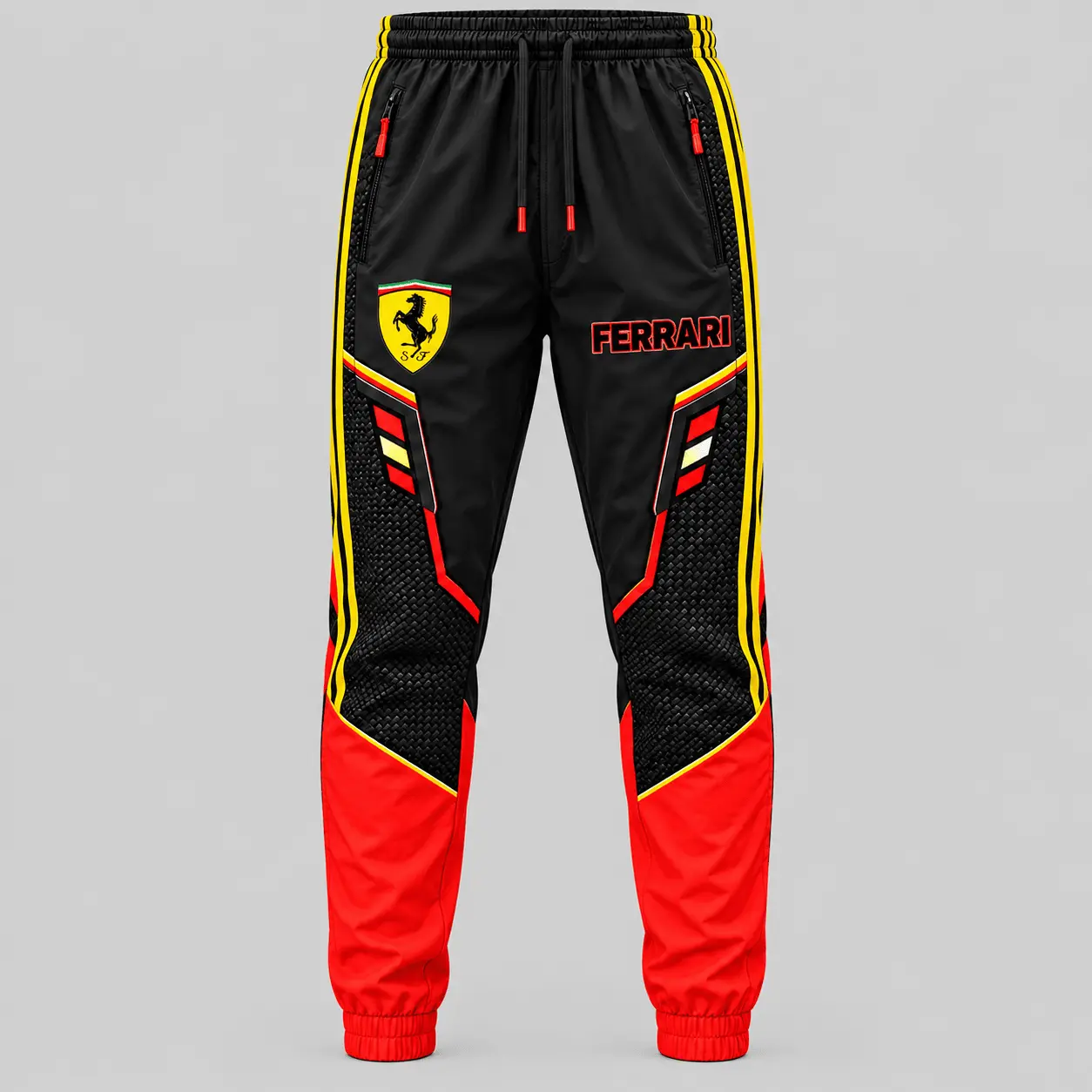 Ferrari | Blue Black Paneled Tracksuit Set - Jogger
