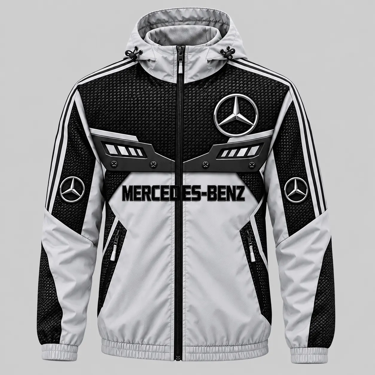 Mercedes-Benz | Blue Black Paneled Tracksuit Set - Jacket