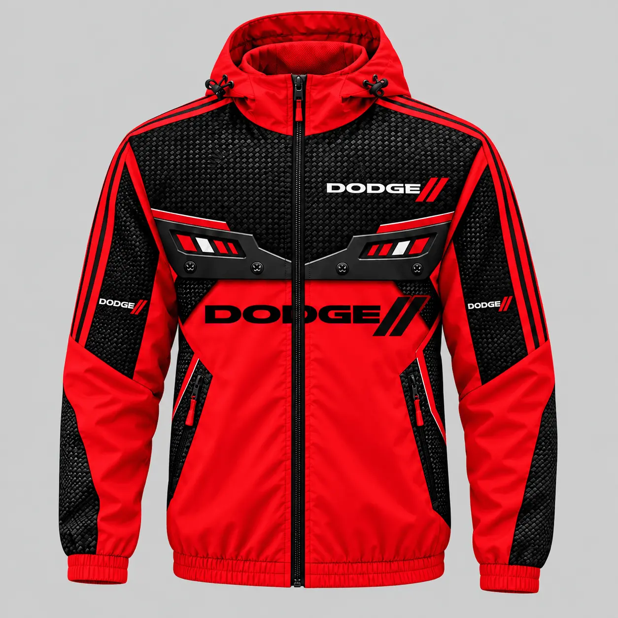 Dodge | Blue Black Paneled Tracksuit Set - Jacket