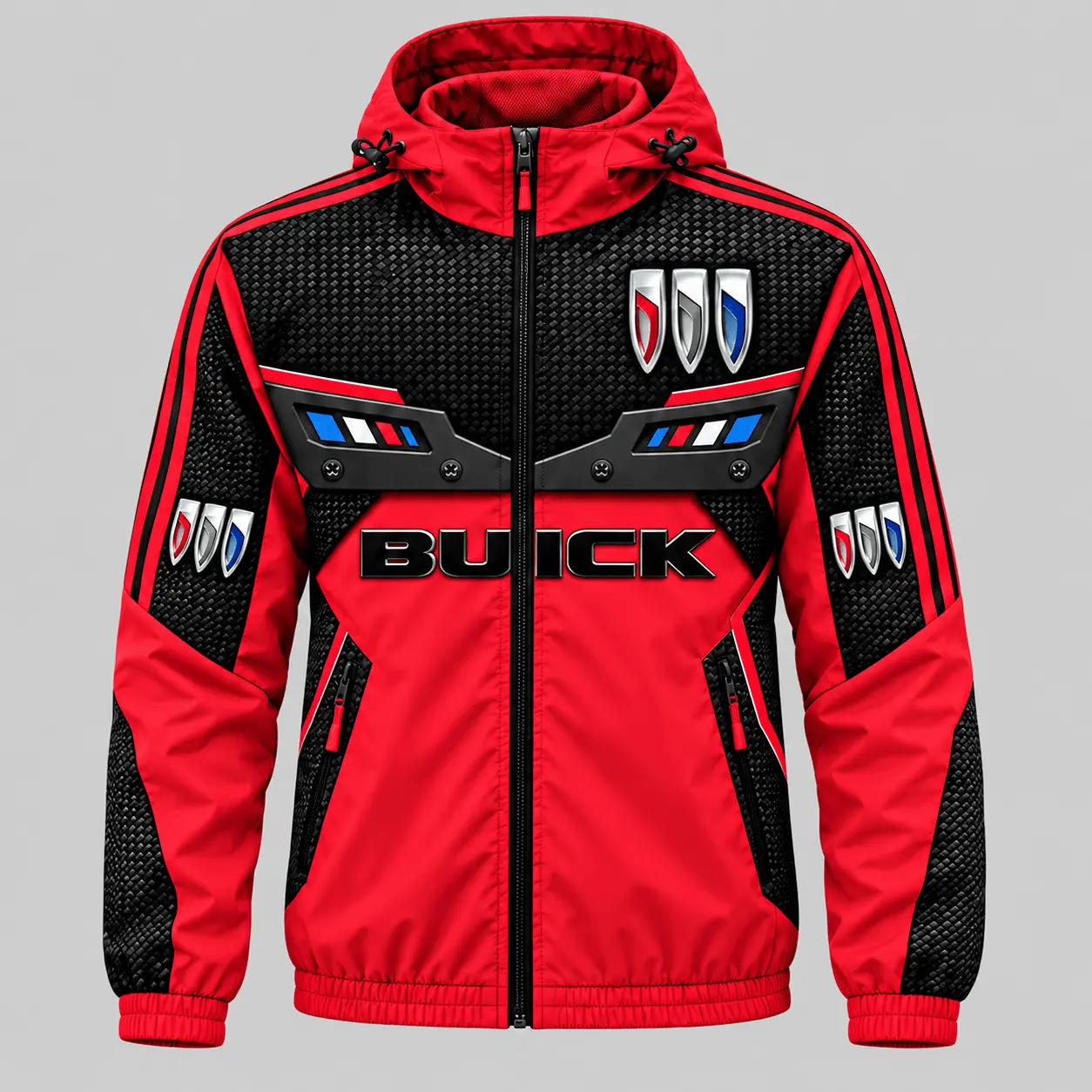 Buick | Blue Black Paneled Tracksuit Set - Jacket
