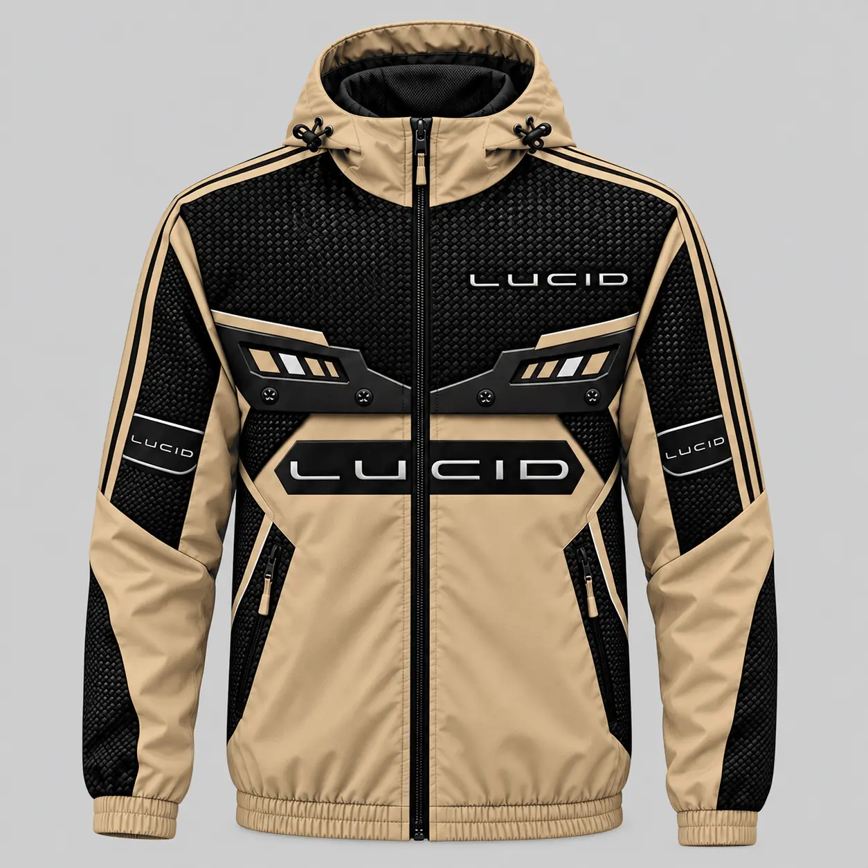 Lucid | Blue Black Paneled Tracksuit Set - Jacket