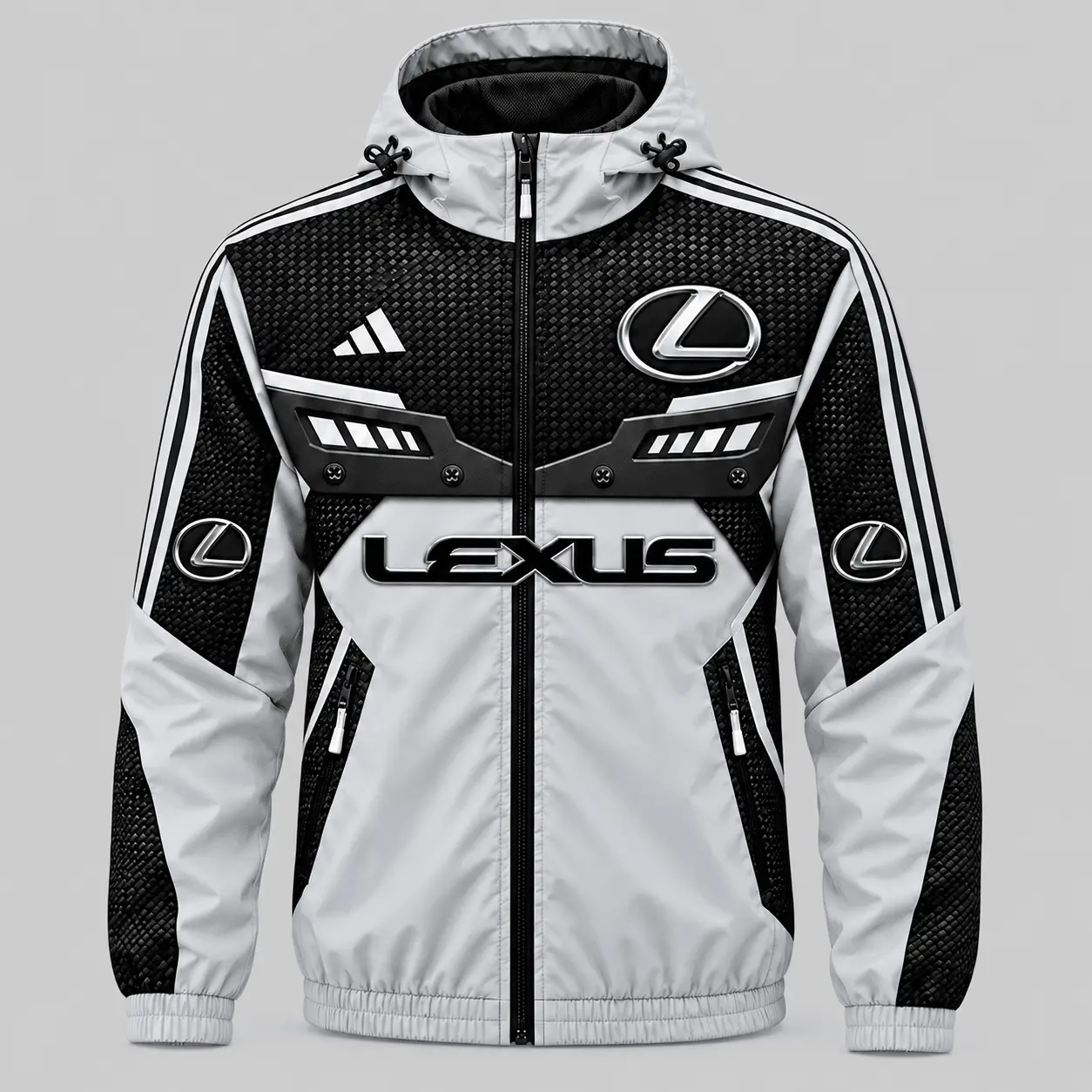 Lexus | Blue Black Paneled Tracksuit Set - Jacket