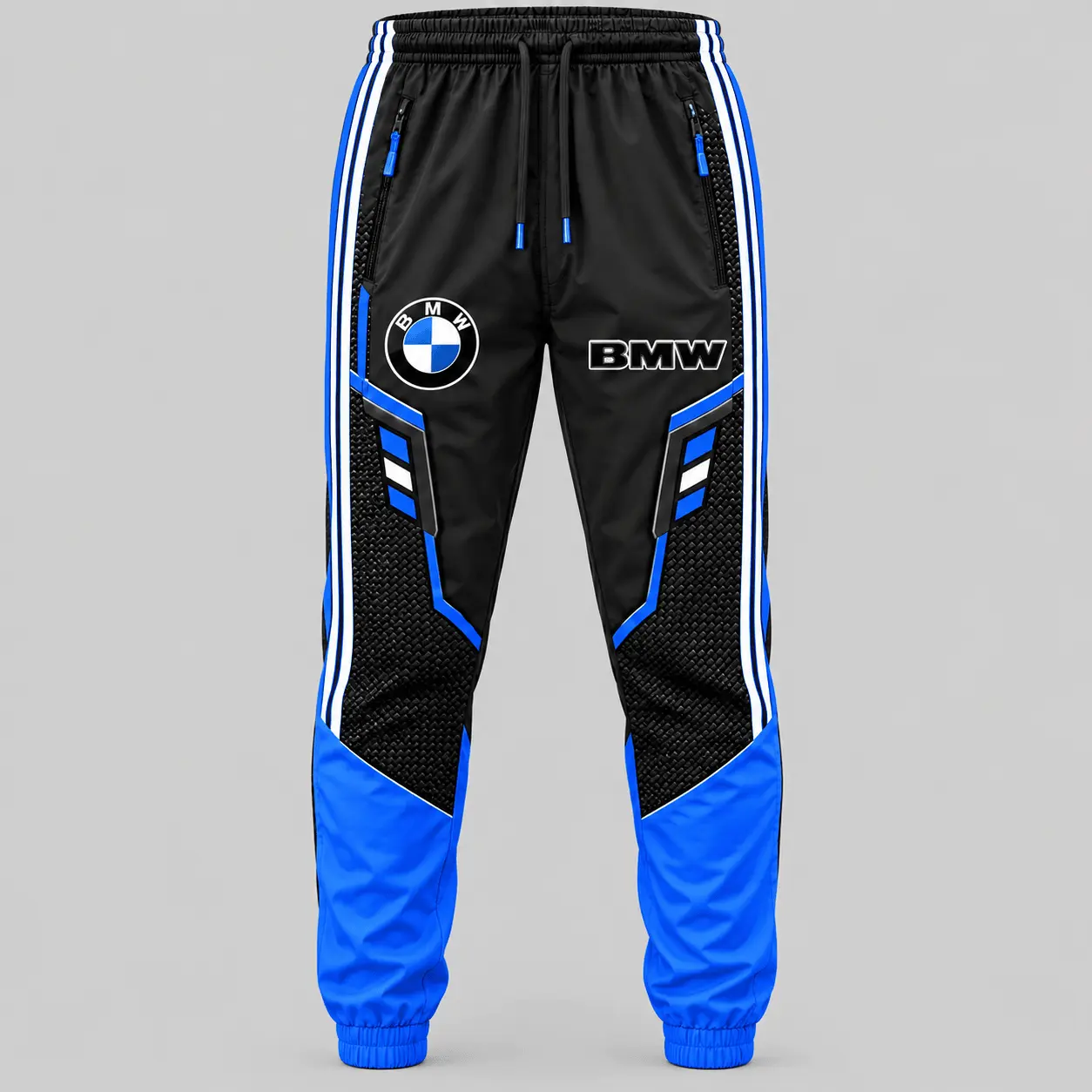 BMW | Blue Black Paneled Tracksuit Set - Jogger