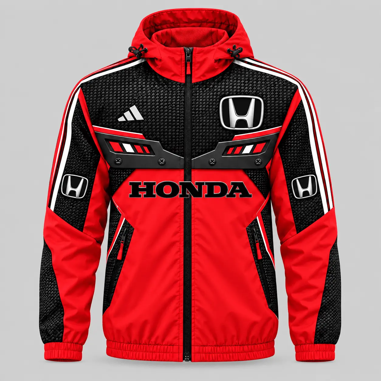 Honda | Blue Black Paneled Tracksuit Set - Jacket