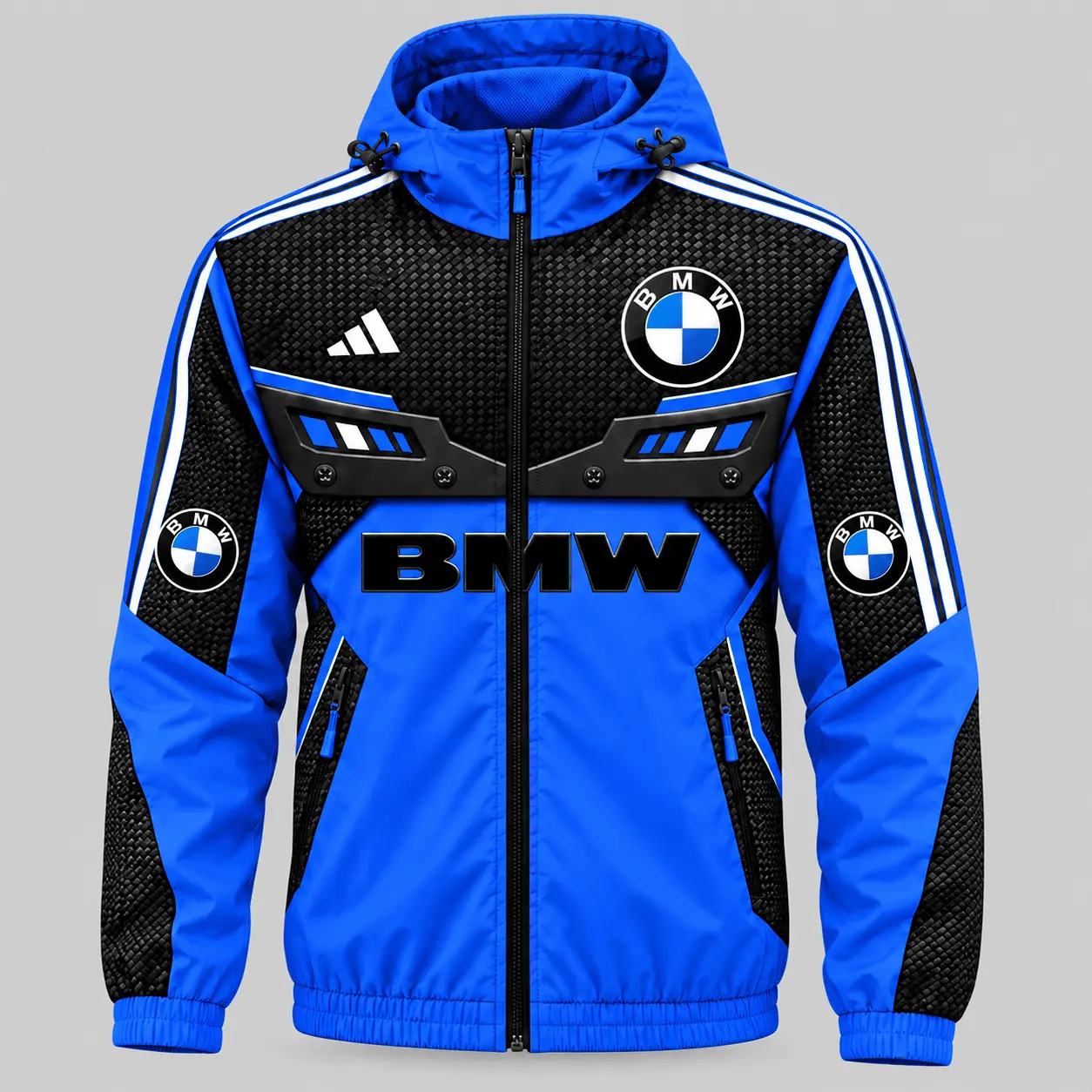BMW | Blue Black Paneled Tracksuit Set - Jacket