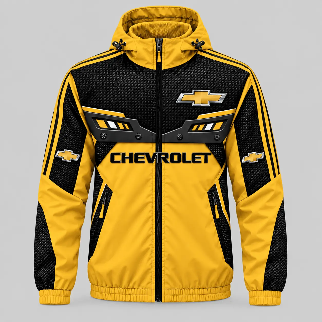 Chevrolet | Blue Black Paneled Tracksuit Set - Jacket