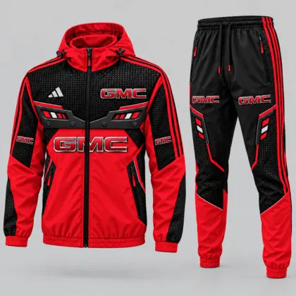 GMC | Blue Black Paneled Tracksuit Set