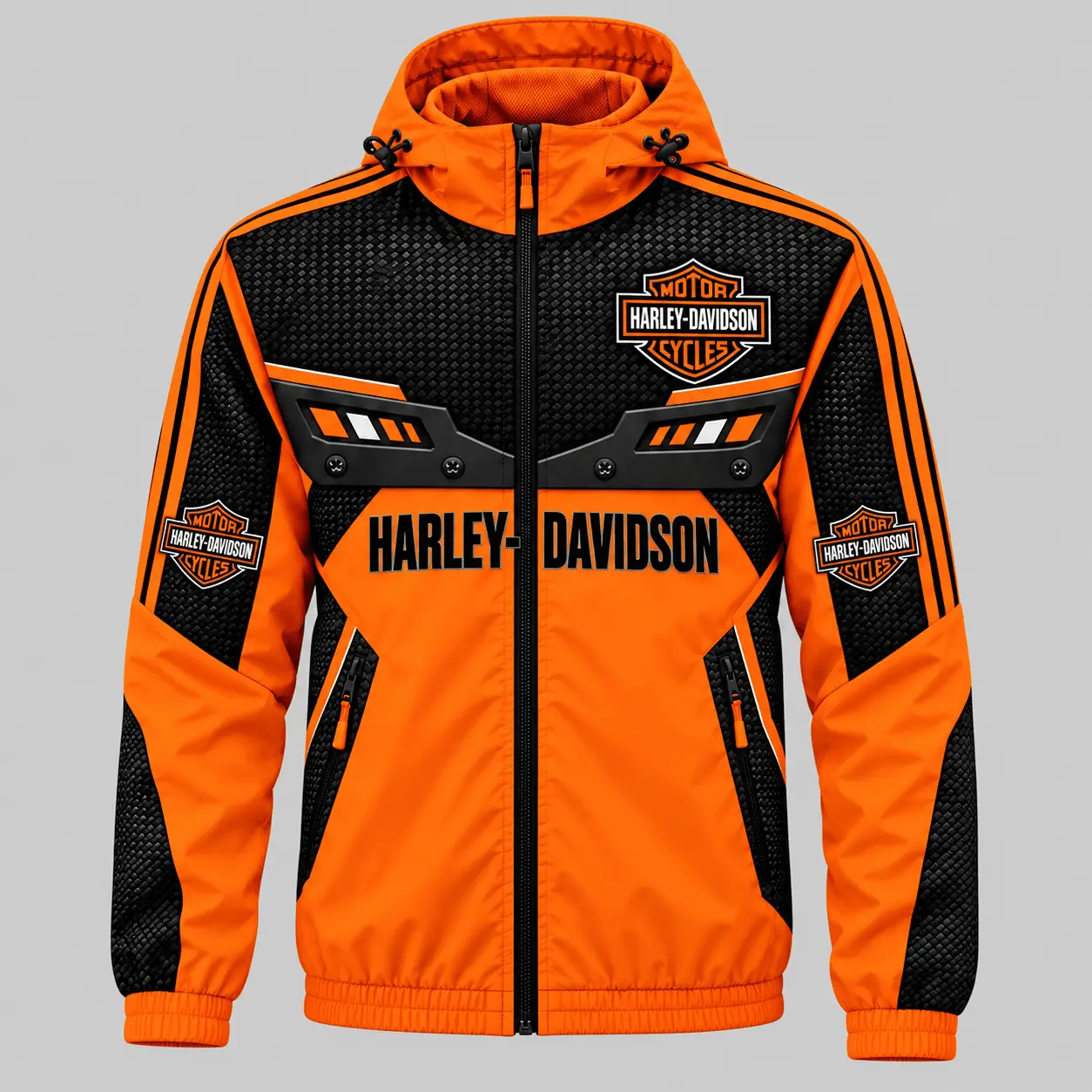 Harley-Davidson | Blue Black Paneled Tracksuit Set - Jacket
