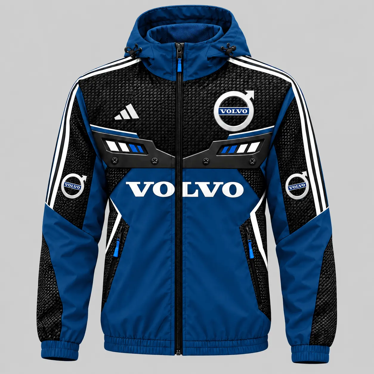 Volvo | Blue Black Paneled Tracksuit Set - Jacket