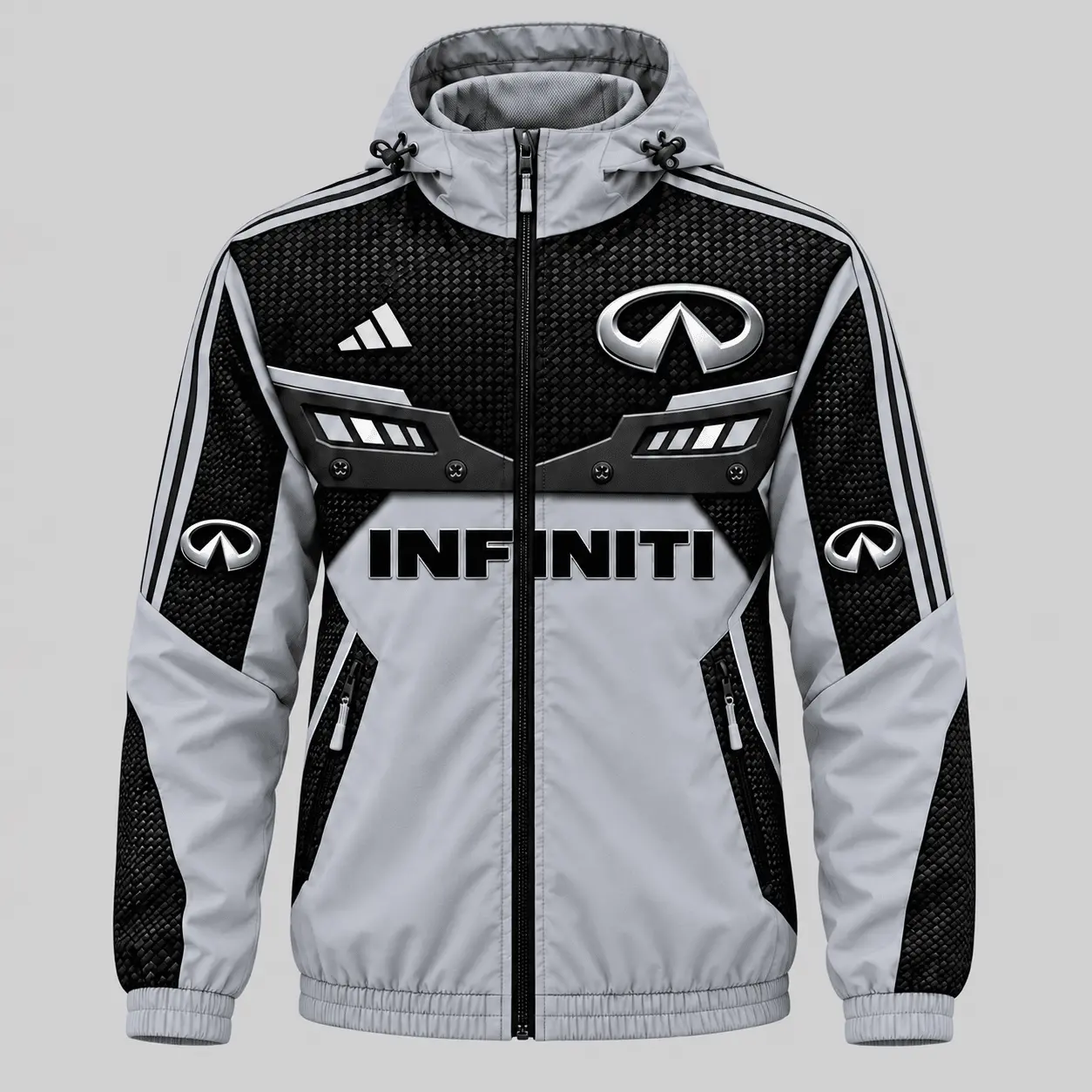 Infiniti | Blue Black Paneled Tracksuit Set - Jacket