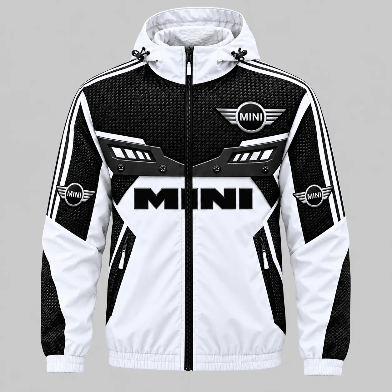 Mini | Blue Black Paneled Tracksuit Set - Jacket