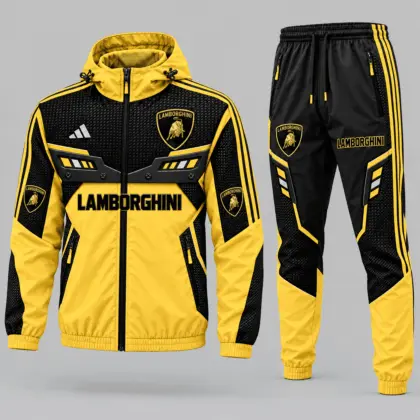 Lamborghini | Textured Armor Panel Tracksuit Set