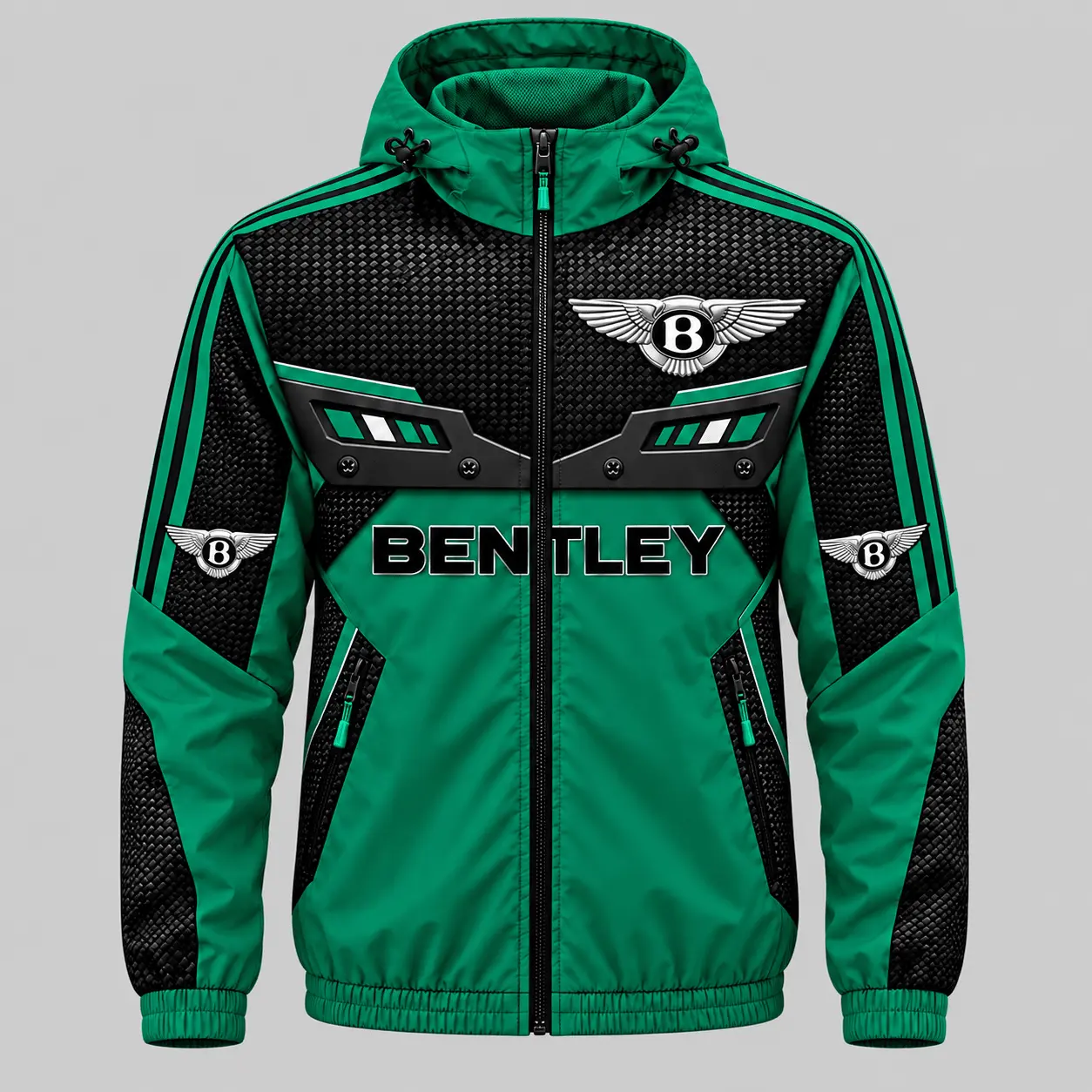 Bentley | Blue Black Paneled Tracksuit Set - Jacket