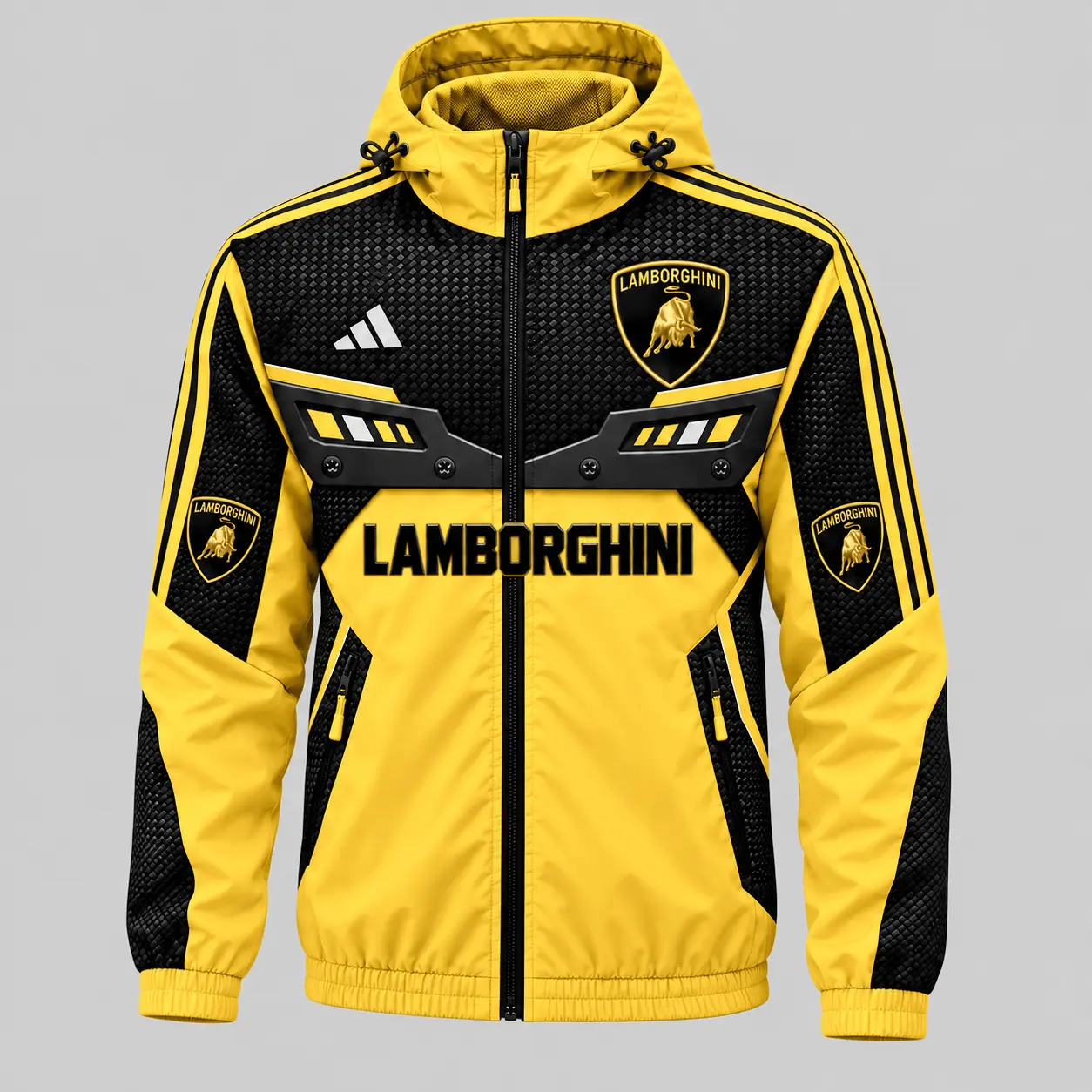 Lamborghini | Blue Black Paneled Tracksuit Set - Jacket