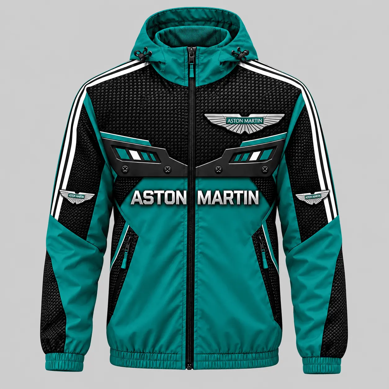 Aston Martin | Blue Black Paneled Tracksuit Set - Jacket