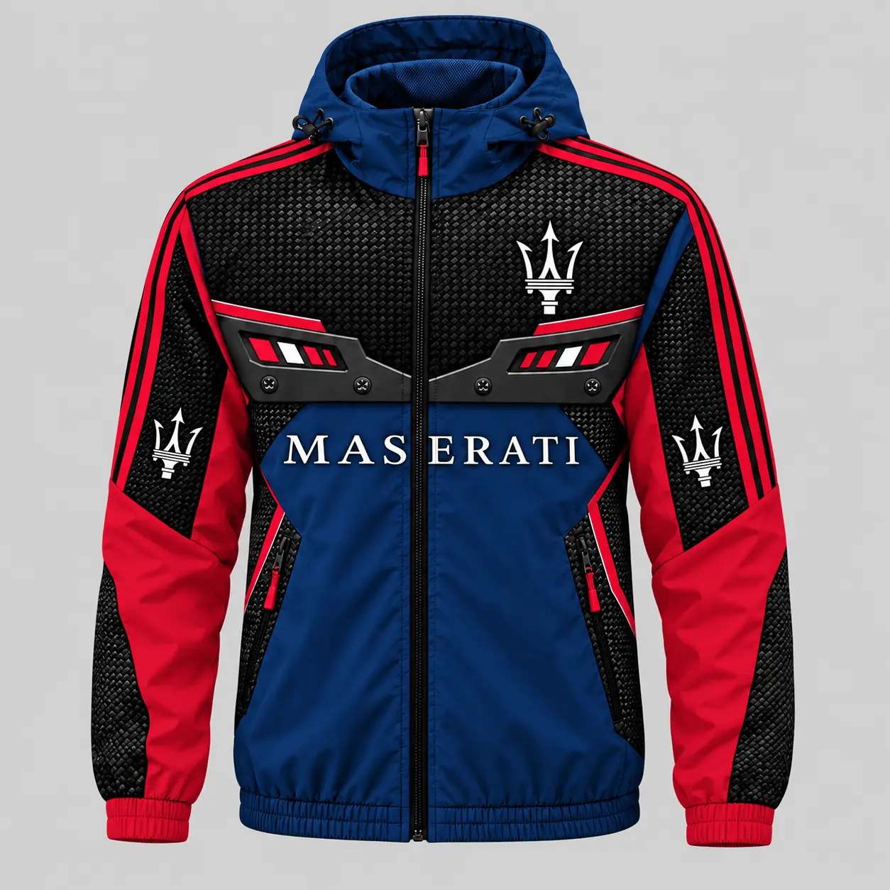Maserati | Blue Black Paneled Tracksuit Set - Jacket