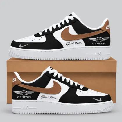 Genesis | Black White Gray Low-Top AF1 Sneakers
