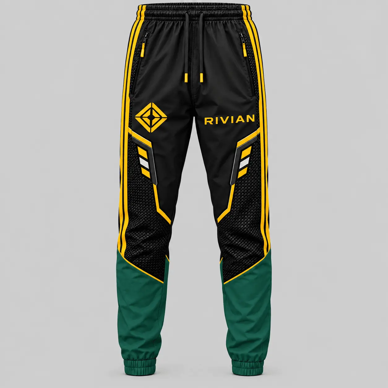 Rivian | Blue Black Paneled Tracksuit Set - Jogger