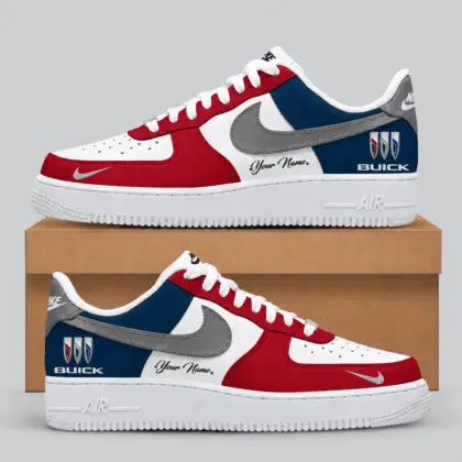 Buick | Black White Gray Low-Top AF1 Sneakers