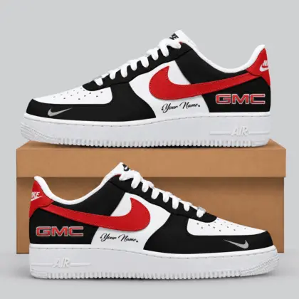 GMC | Black White Gray Low-Top AF1 Sneakers