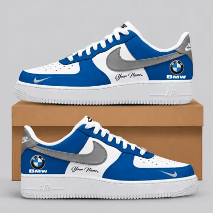 BMW | Black White Gray Low-Top AF1 Sneakers