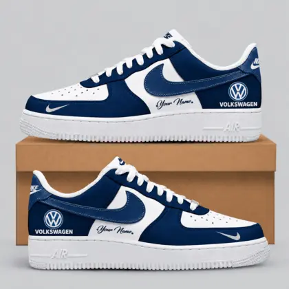 Volkswagen | Black White Gray Low-Top AF1 Sneakers