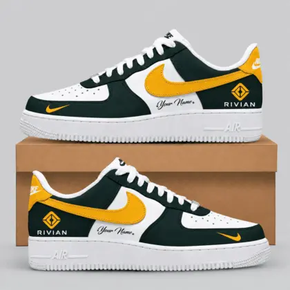 Rivian | Black White Gray Low-Top AF1 Sneakers