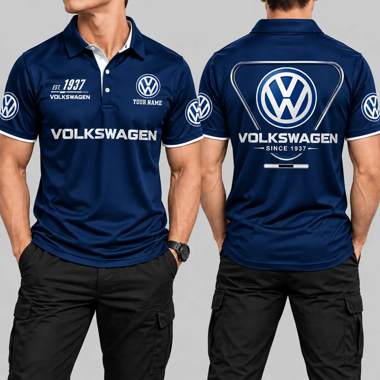 Volkswagen | Black Red Metallic Graphic Polo