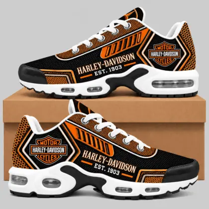Harley-Davidson | Black Silver Honeycomb Air Max Shoes