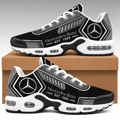 Mercedes-Benz | Black Silver Honeycomb Air Max Shoes