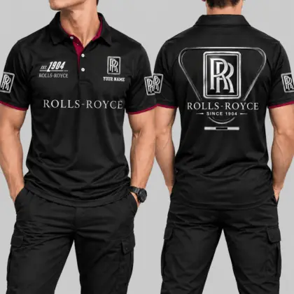 Rolls-Royce | Black Red Metallic Graphic Polo