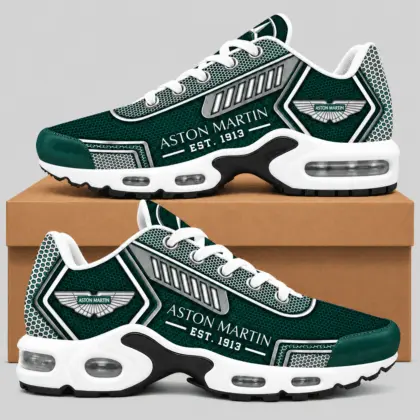 Aston Martin | Black Silver Honeycomb Air Max Shoes