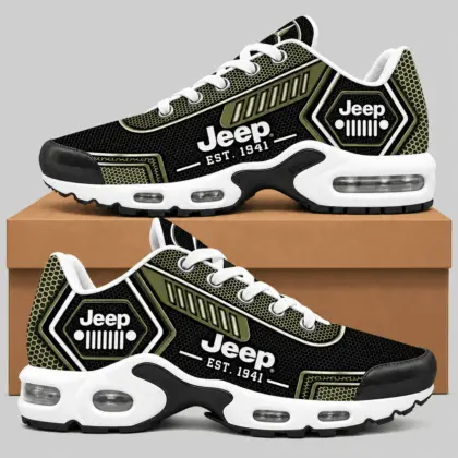 Jeep | Black Silver Honeycomb Air Max Shoes