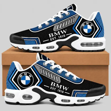 BMW | Black Silver Honeycomb Air Max Shoes