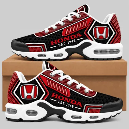 Honda | Black Silver Honeycomb Air Max Shoes