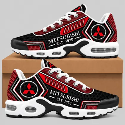 Mitsubishi | Black Silver Honeycomb Air Max Shoes