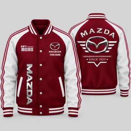 Mazda | Racing Stripe Crest Baseball Jacket
