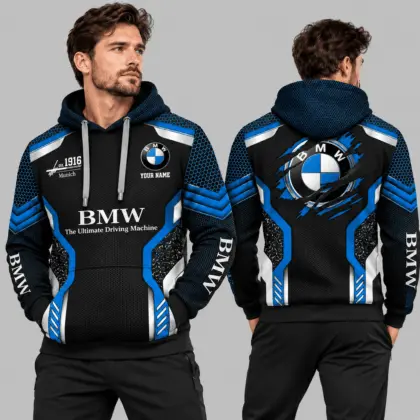 BMW | Black Silver Honeycomb Armor Hoodie