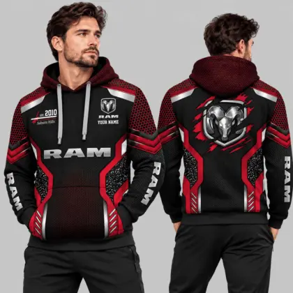 Ram | Black Silver Honeycomb Armor Hoodie